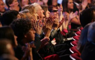 Photograph of Audience at a Broadway show at the Civic Theatre